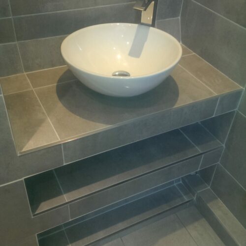 Bathroom renovation by Newbury Renovations